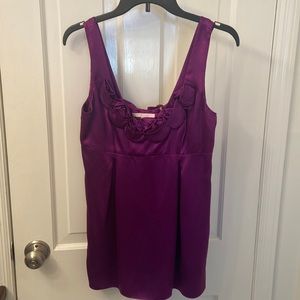 Vibrant purple Rebecca Taylor silk tank size 8